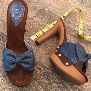 Denim High Heel Shoes